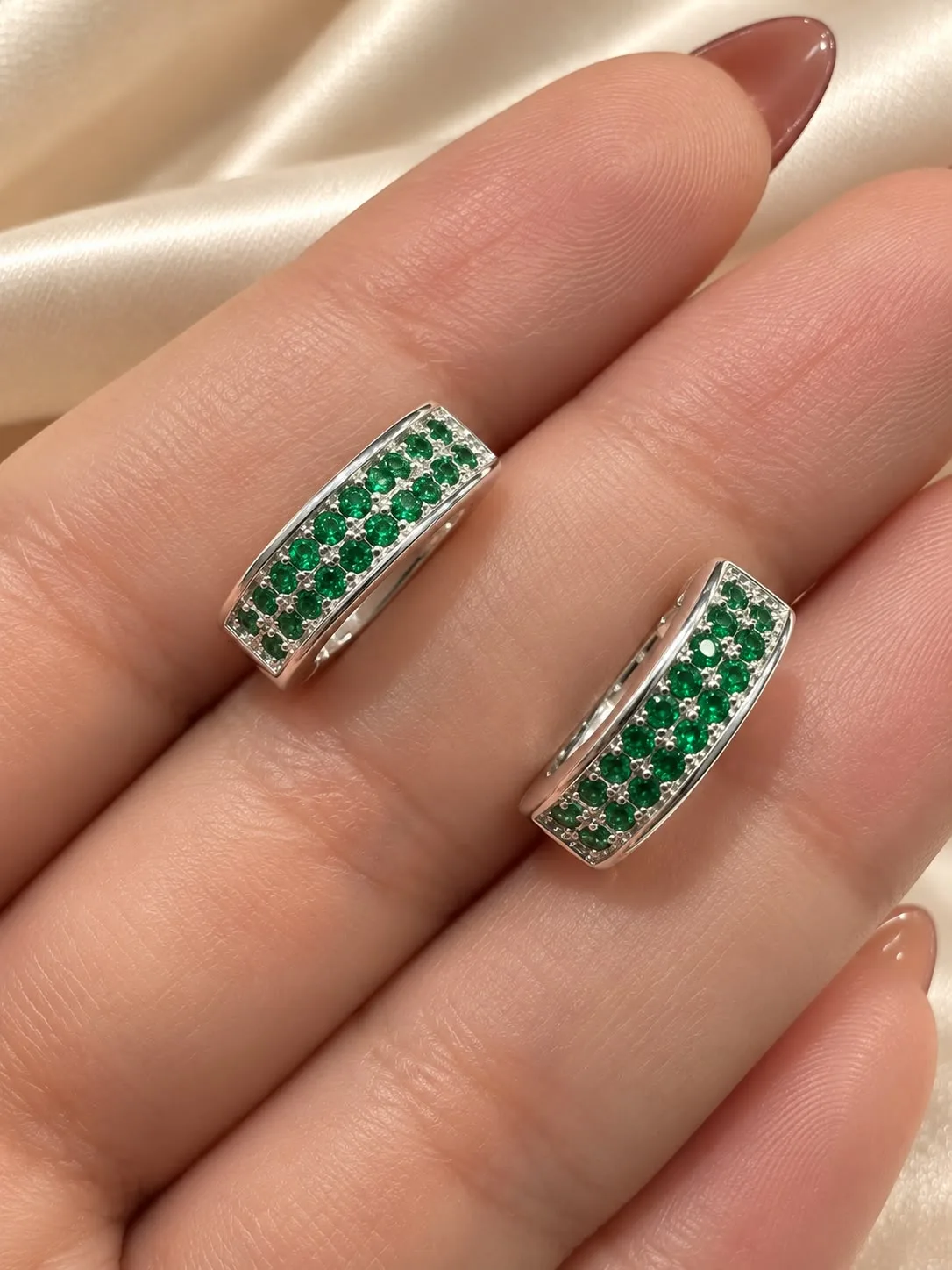 Argollas verdes 13mm