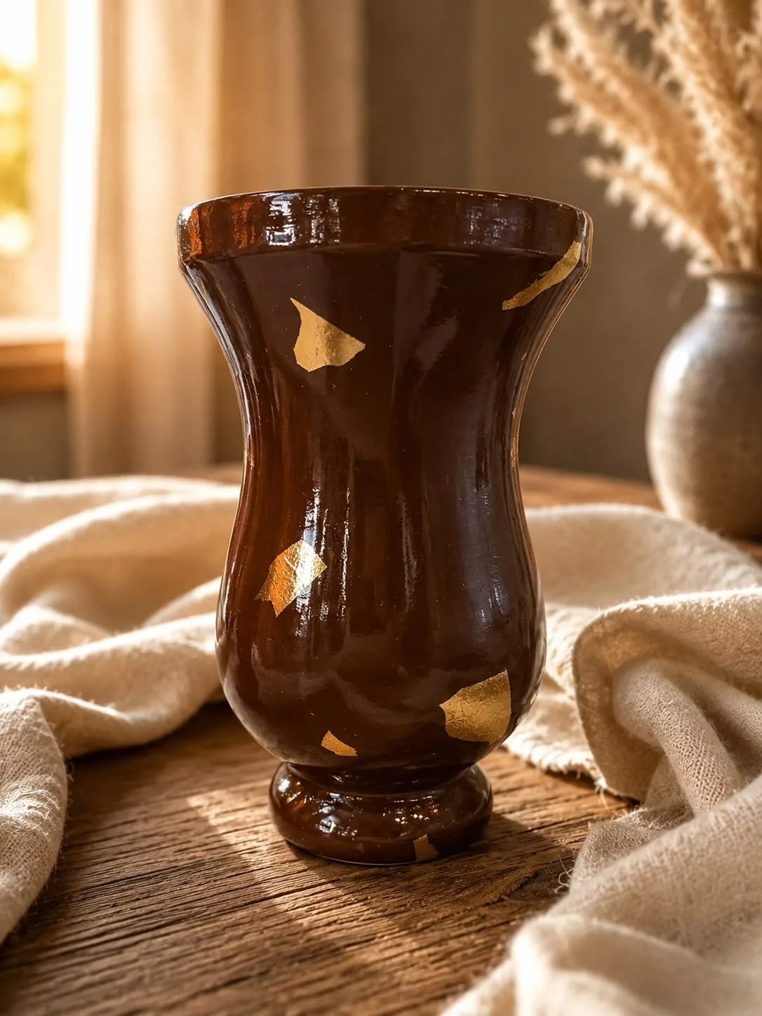Mate madera Marron oro