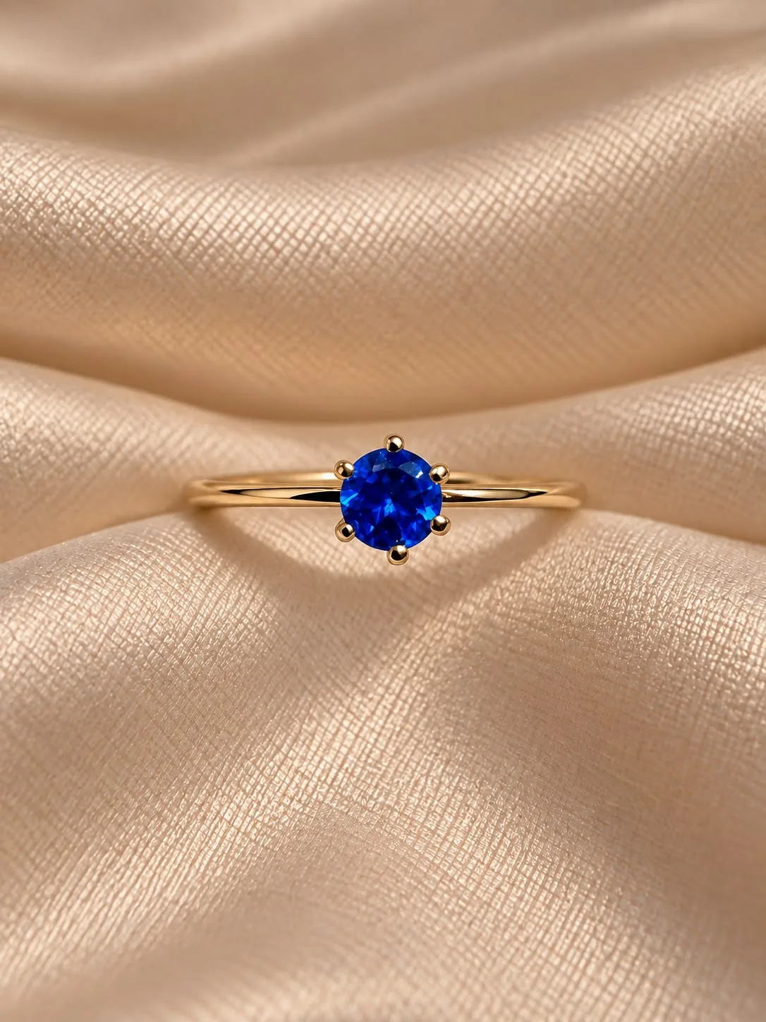 Anillo Azul ORO 18K N°18