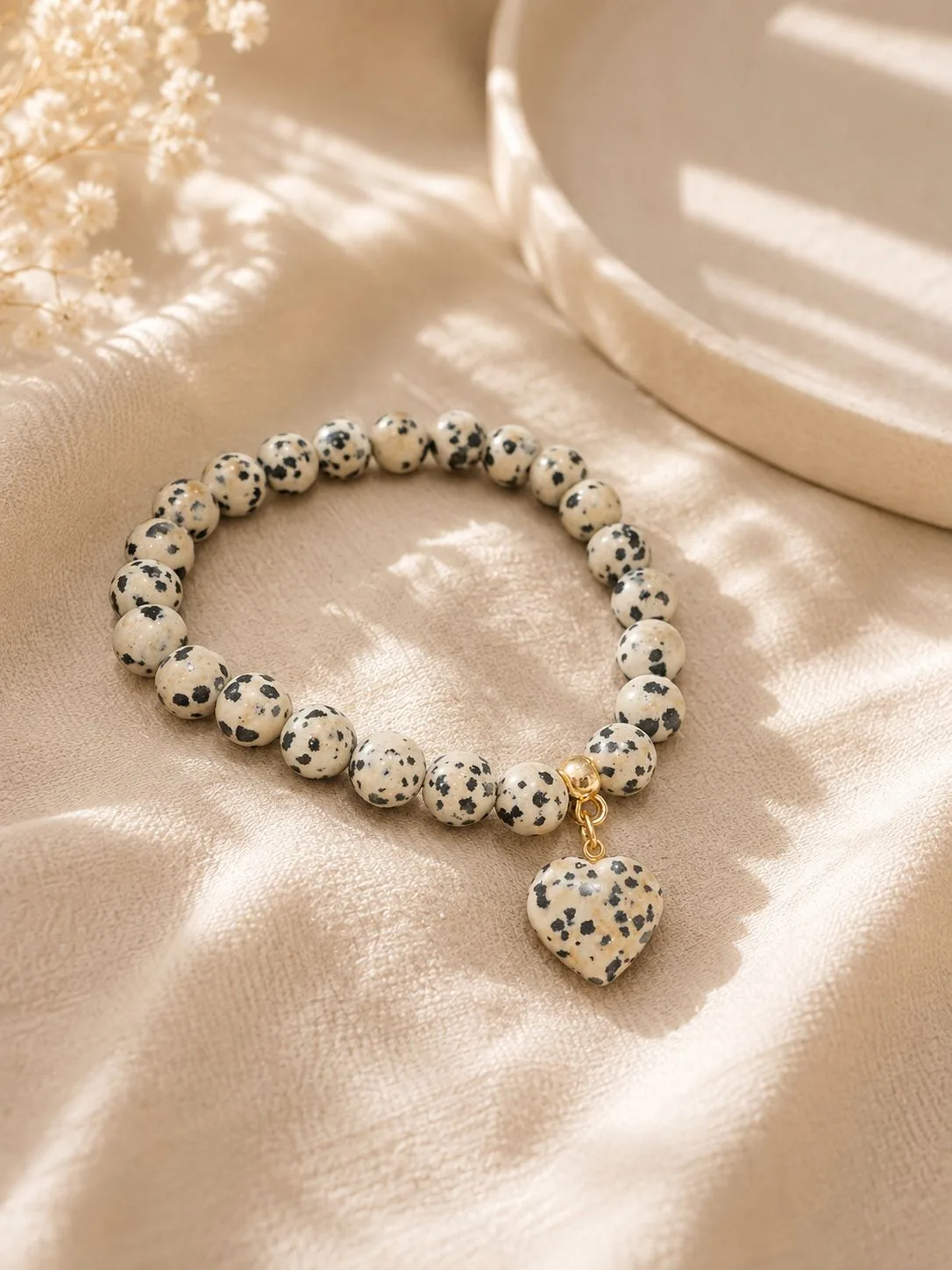 Pulsera Jaspe Dalmata