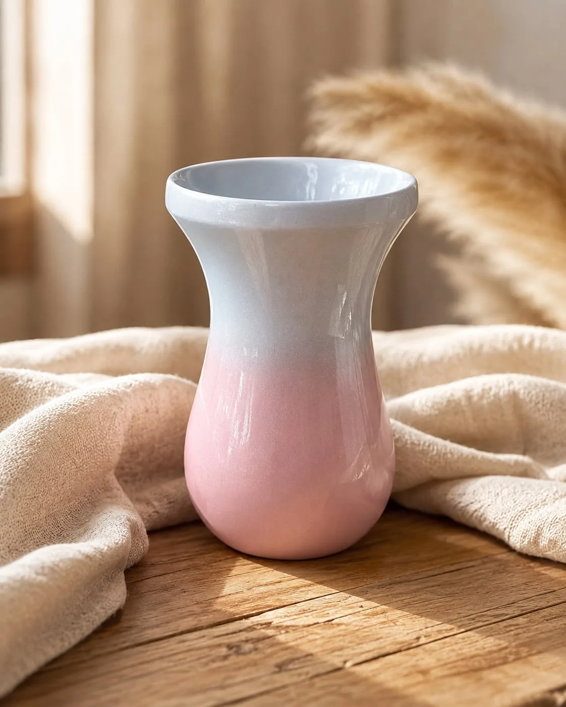 Mate madera Rosa/blanco