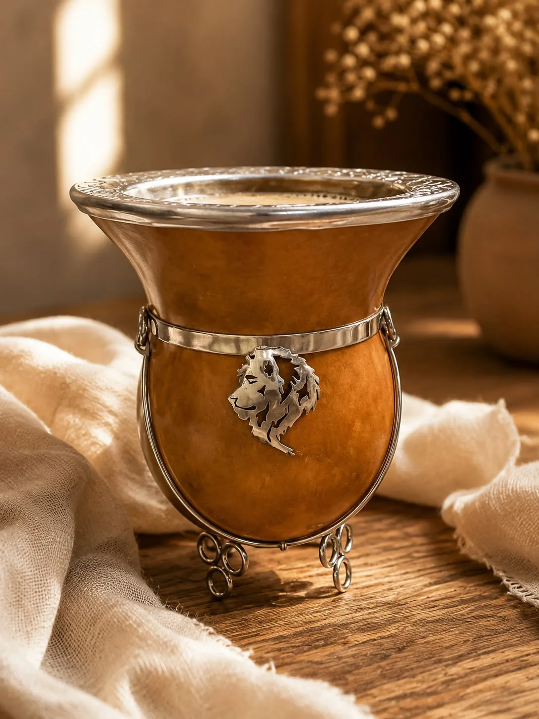 Mate calabaza leon