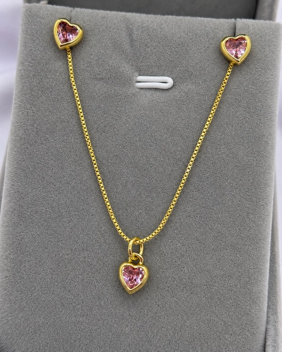 Set Corazón rosa