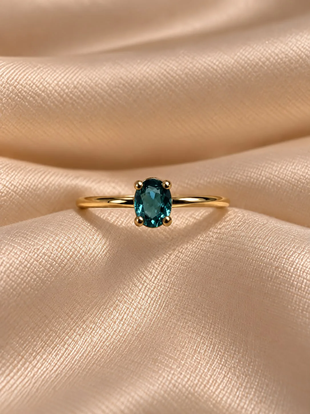 Anillo Turmalina Verde N°17