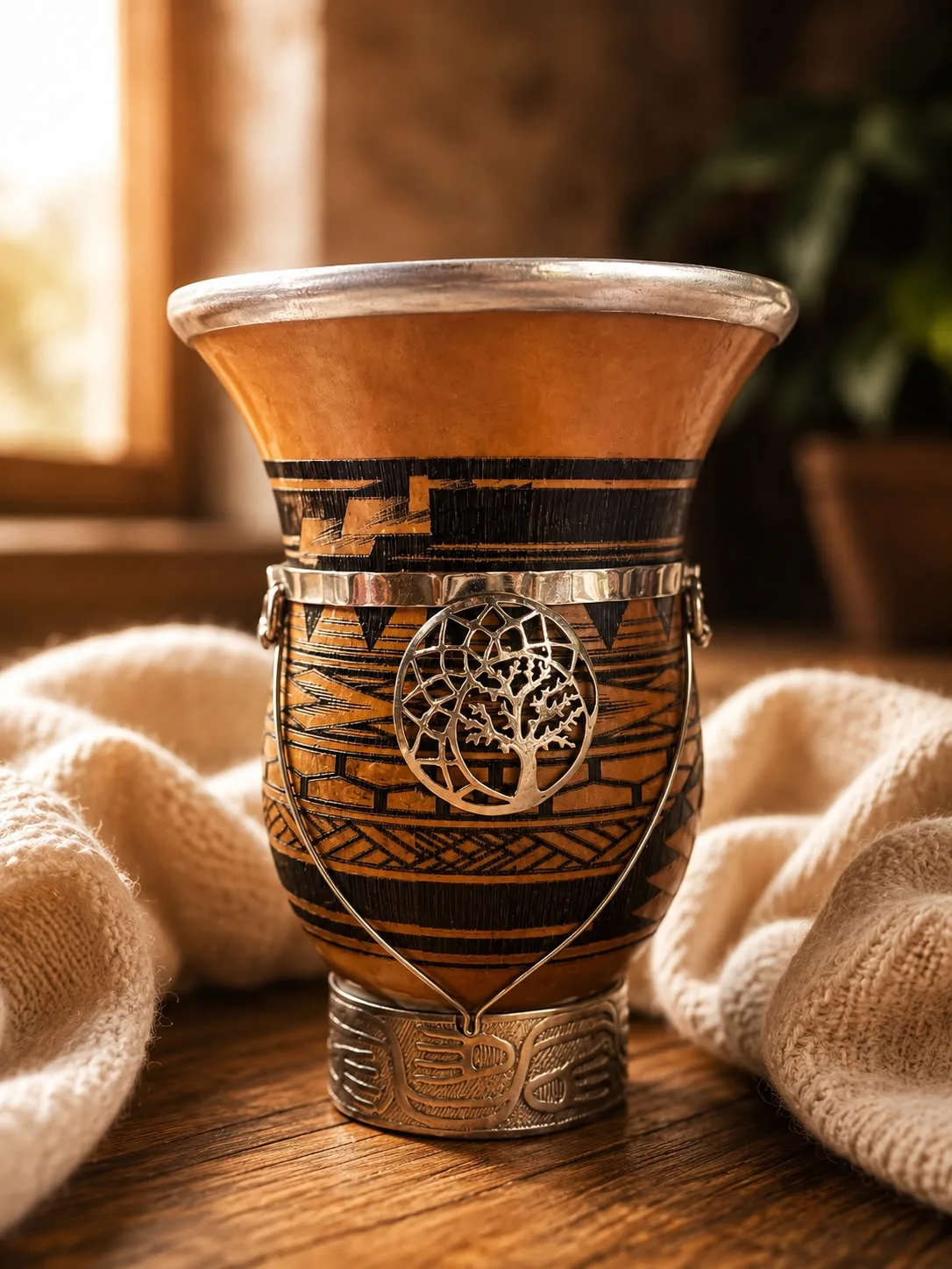 Mate Calabaza árbol mandala