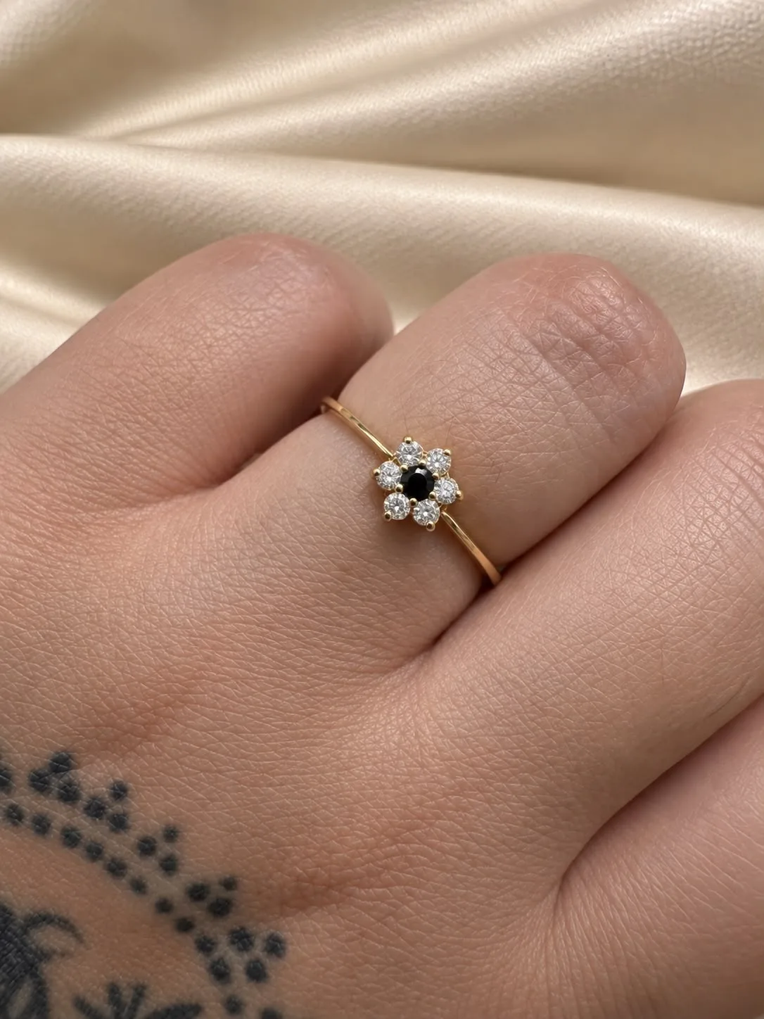Anillo Flor ORO 18K N°16