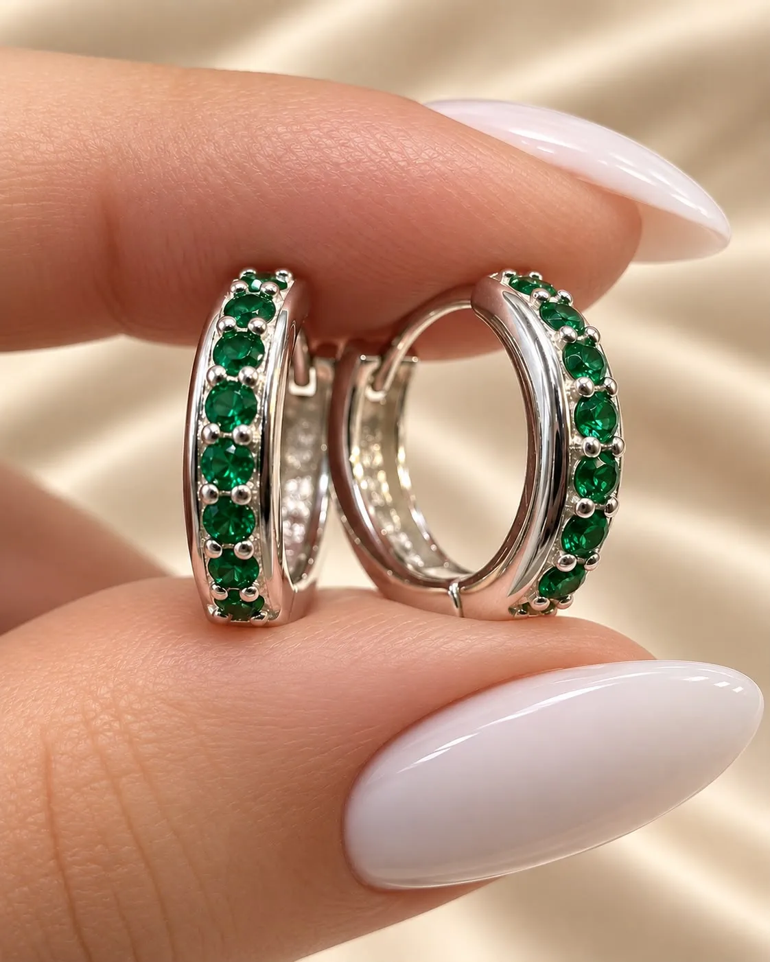 Argollas verdes 14mm