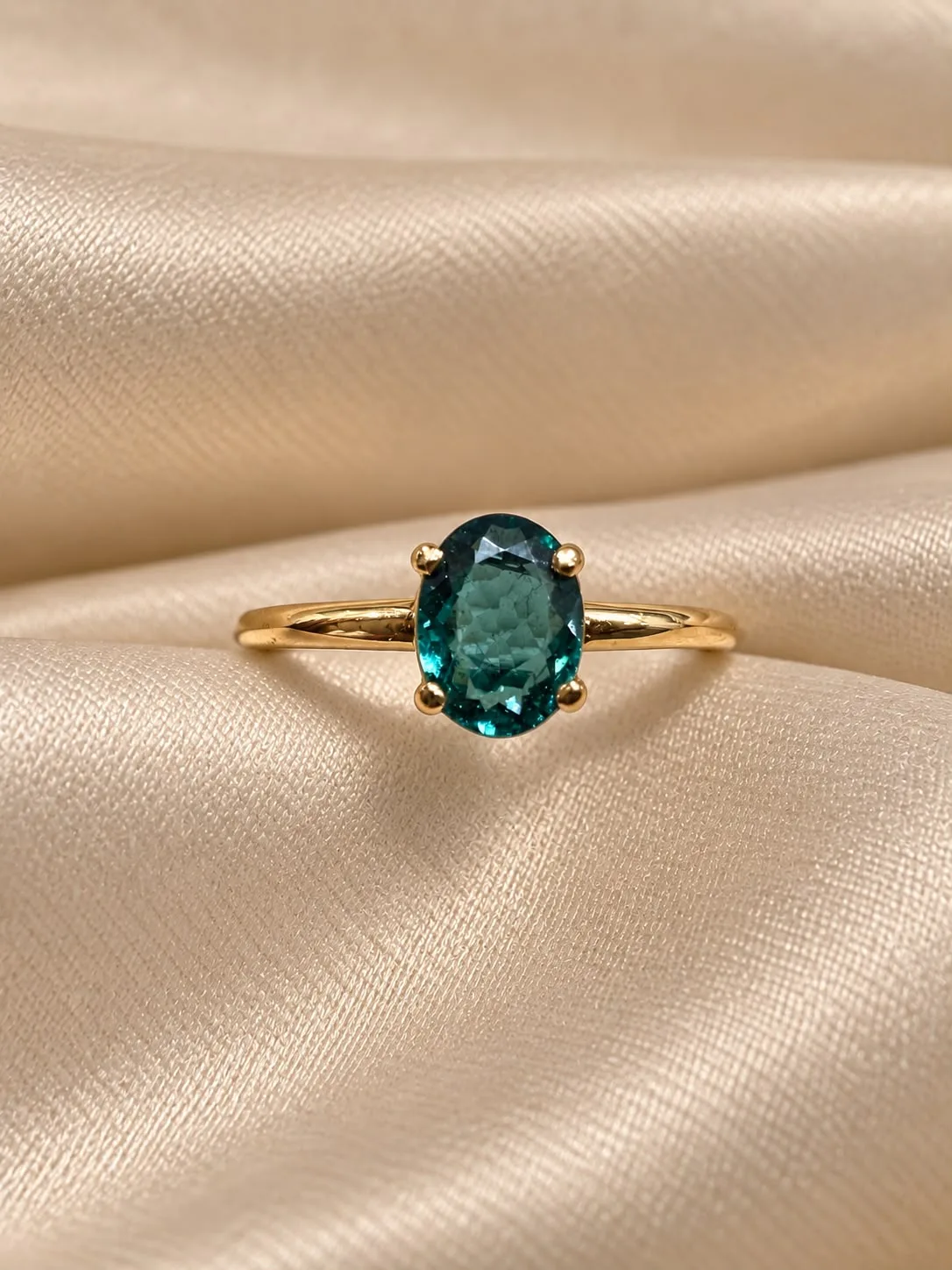 Anillo Turmalina Verde N°19
